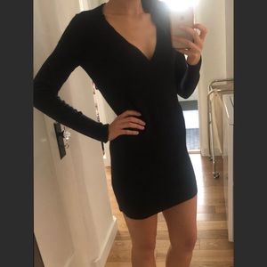 V-neck sweater dress/tunic